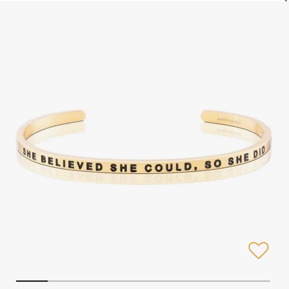 MantraBand Bracelet - ‘She Believed She Could, So She Did’
